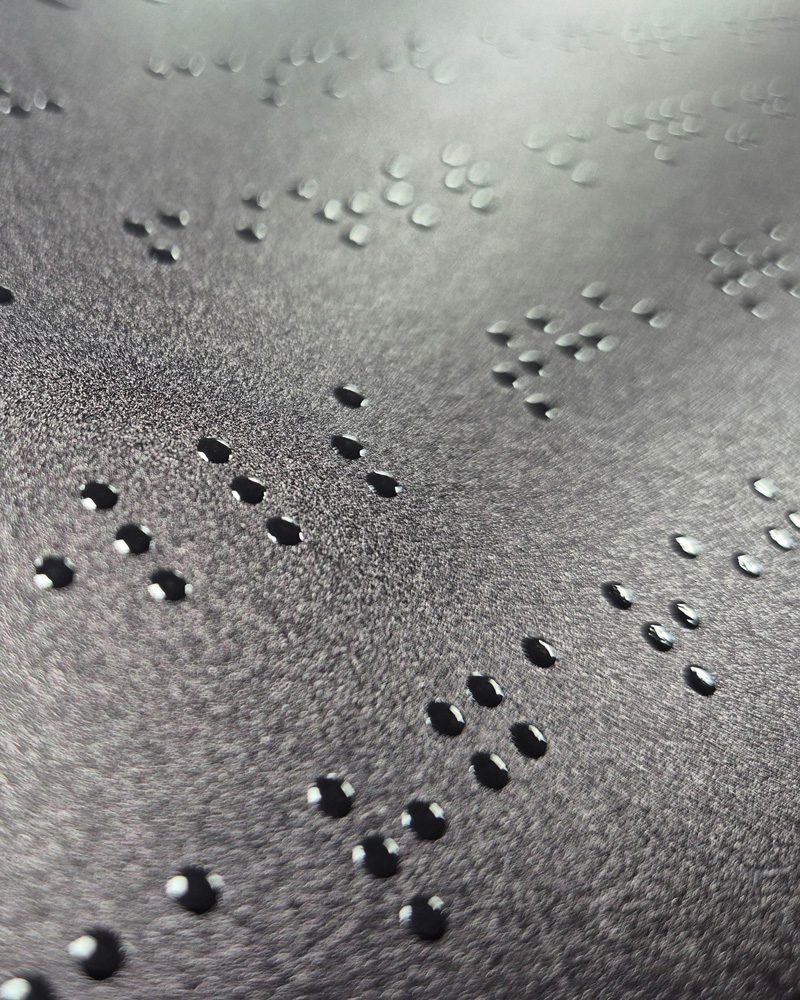 braille printed by tactile by print and display