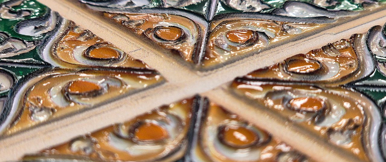 What is Tactile Printing - Main image for blog displaying a shiny tile